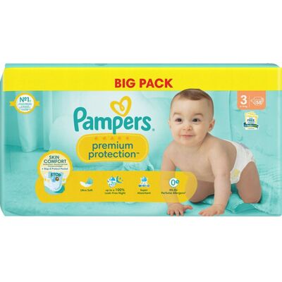 PG Pampers Premium Protection 3 58szt. 6-10kg pieluszki PG Pampers Premium Protection 3 58szt. 6-10kg pieluszki