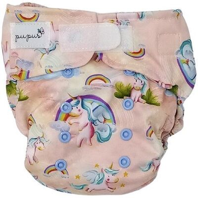 Pupus Pieluszka Z Kieszonką Jednorożce 5-15kg - Rzepy Pupus Pieluszka Z Kieszonką Jednorożce 5-15kg - Rzepy