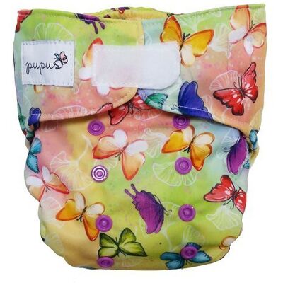 Pupus Pieluszka Z Kieszonką Motyle 5-15kg Rzepy Pupus Pieluszka Z Kieszonką Motyle 5-15kg Rzepy
