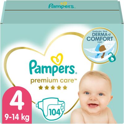 Inny producent Pieluszki Dla Dzieci 9-14 Kg Pampers Premium Care Rozmiar 4 104 Szt. Inny producent Pieluszki Dla Dzieci 9-14 Kg Pampers Premium Care Rozmiar 4 104 Szt.