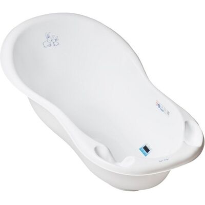 Inny producent Tega Baby, Wanna Dziecięca z Odpływem, Biały, Króliczki, 86 cm Inny producent Tega Baby, Wanna Dziecięca z Odpływem, Biały, Króliczki, 86 cm