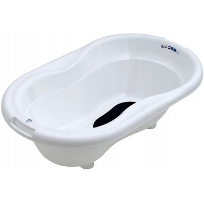 Wanienka do kąpieli dla dzieci ROTHO BABYDESIGN 76 cm ze spustem wody biała Wanienka do kąpieli dla dzieci ROTHO BABYDESIGN 76 cm ze spustem wody biała