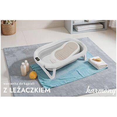 Solaris WANIENKA DZIECIĘCA Z TERMOMETREM HARMONY SZARA + LEŻACZEK Solaris WANIENKA DZIECIĘCA Z TERMOMETREM HARMONY SZARA + LEŻACZEK