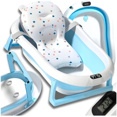 Inny producent WANIENKA SKŁADANA dla dzieci SILIKONOWA Z TERMOMETREM LCD WANNA PODUSZKA XL Inny producent WANIENKA SKŁADANA dla dzieci SILIKONOWA Z TERMOMETREM LCD WANNA PODUSZKA XL