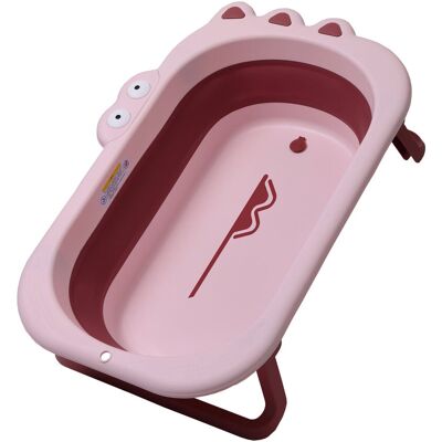 Wanienka Składana 'Krokodyl',Różywa - Babyhood Bh-327P Wanienka Składana 'Krokodyl',Różywa - Babyhood Bh-327P