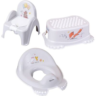 Tega Zestaw Nocnik Krzesełko Grający Podnóżek Nakładka Leśna Opowieść Beżowy Tega Zestaw Nocnik Krzesełko Grający Podnóżek Nakładka Leśna Opowieść Beżowy