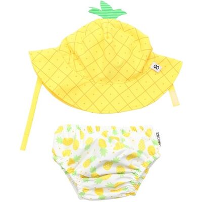 Zoocchini Pieluszka Kąpielowa Z Czapką Ananas S Zoocchini Pieluszka Kąpielowa Z Czapką Ananas S