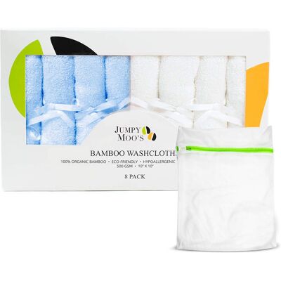 Inny producent Bambusowe Myjki Dla Niemowląt 8 Szt - Hipoalergiczne, Grube 500 G/m Inny producent Bambusowe Myjki Dla Niemowląt 8 Szt - Hipoalergiczne, Grube 500 G/m