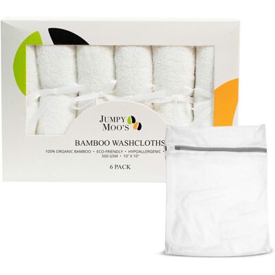 Inny producent Myjki Dla Niemowląt Bambusowe 6 Sztuk 25x25 Cm - Chłonne Hipoalergiczne Inny producent Myjki Dla Niemowląt Bambusowe 6 Sztuk 25x25 Cm - Chłonne Hipoalergiczne