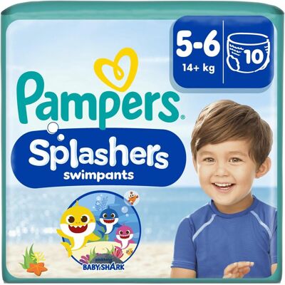 Inny producent Pampers Splashers Baby Shark Pieluchomajtki Do Pływania Rozmiar 5, 10 Inny producent Pampers Splashers Baby Shark Pieluchomajtki Do Pływania Rozmiar 5, 10