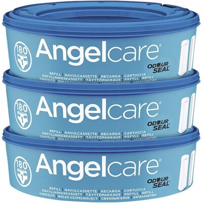 Angelcare Wkład Do Pojemnika Na Pieluchy 3 Sztuki 180 Pieluch Antybakteryjny Angelcare Wkład Do Pojemnika Na Pieluchy 3 Sztuki 180 Pieluch Antybakteryjny