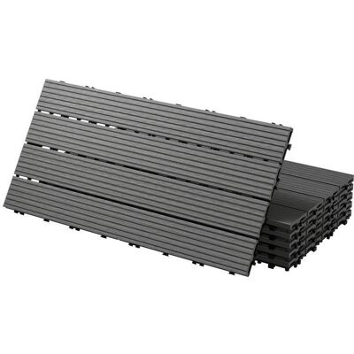 ECD Germany 24x WPC płytki tarasowe płytki balkonowe płytki zatrzaskowe płytki 60x30cm antracytowy 4m² ECD Germany 24x WPC płytki tarasowe płytki balkonowe płytki zatrzaskowe płytki 60x30cm antracytowy 4m²