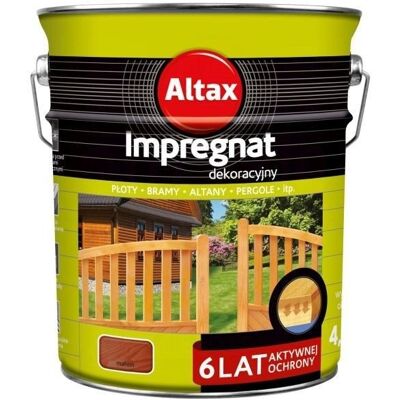 ALTAX IMPREGNAT DEKORACYJNY 4,5L MAHOŃ ALTAX IMPREGNAT DEKORACYJNY 4,5L MAHOŃ