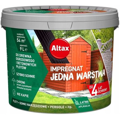ALTAX IMPREGNAT DO DREWNA OGRODOWY 9L PIASKOWIEC ALTAX IMPREGNAT DO DREWNA OGRODOWY 9L PIASKOWIEC