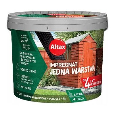 ALTAX IMPREGNAT DREWNO JEDNA WARSTWA 9L PALISANDER ALTAX IMPREGNAT DREWNO JEDNA WARSTWA 9L PALISANDER