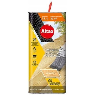 ALTAX IMPREGNAT GRUNTUJĄCY DO DREWNA 5L PENETRIN ALTAX IMPREGNAT GRUNTUJĄCY DO DREWNA 5L PENETRIN