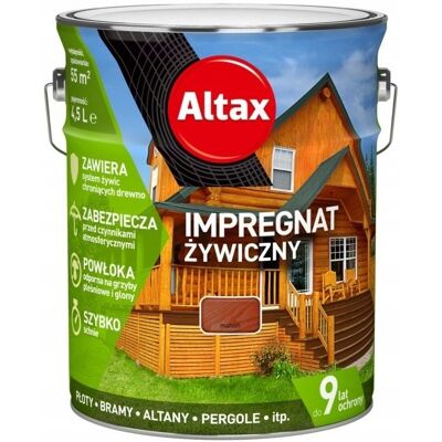 ALTAX IMPREGNAT ŻYWICZNY 4,5L MAHOŃ ALTAX IMPREGNAT ŻYWICZNY 4,5L MAHOŃ