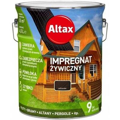 ALTAX IMPREGNAT ŻYWICZNY 4,5L PALISANDER ALTAX IMPREGNAT ŻYWICZNY 4,5L PALISANDER