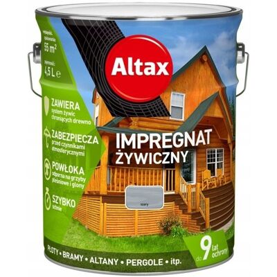 ALTAX IMPREGNAT ŻYWICZNY 4,5L SZARY ALTAX IMPREGNAT ŻYWICZNY 4,5L SZARY