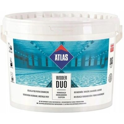 Atlas Woder Duo hydroizolacja (folia) dwuskładnikowa elastyczna 16 kg Atlas Woder Duo hydroizolacja (folia) dwuskładnikowa elastyczna 16 kg