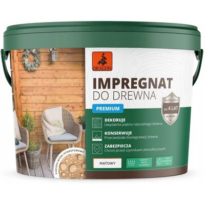 Dragon Impregnat akrylowy do drewna 10l dąb Dragon Impregnat akrylowy do drewna 10l dąb