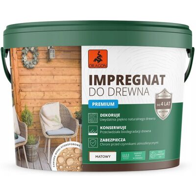 Dragon IMPREGNAT AKRYLOWY DO DREWNA 5L BIAŁY Dragon IMPREGNAT AKRYLOWY DO DREWNA 5L BIAŁY