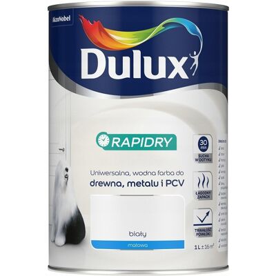 Inny producent DULUX FARBA EMALIA RAPIDRY 1L BIAŁA MATOWA Inny producent DULUX FARBA EMALIA RAPIDRY 1L BIAŁA MATOWA