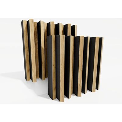 Dyfuzory akustyczne ARTO 2D QRD, Zestaw 2 szt. + nawiasy montażowe, 50x50x15cm, UA Acoustics, MDF drzewo: Dąb Dyfuzory akustyczne ARTO 2D QRD, Zestaw 2 szt. + nawiasy montażowe, 50x50x15cm, UA Acoustics, MDF drzewo: Dąb