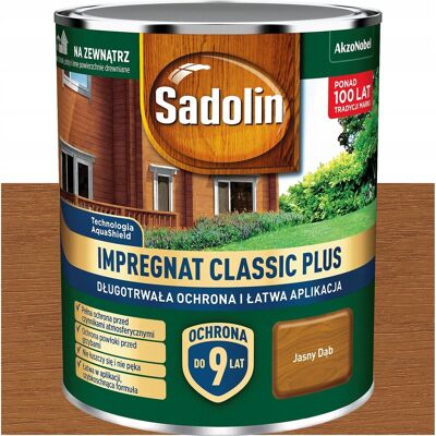 Akzo Nobel Farba Impregnat do drewna Sadolin Classic PLUS Dąb Jasny 9L Akzo Nobel Farba Impregnat do drewna Sadolin Classic PLUS Dąb Jasny 9L