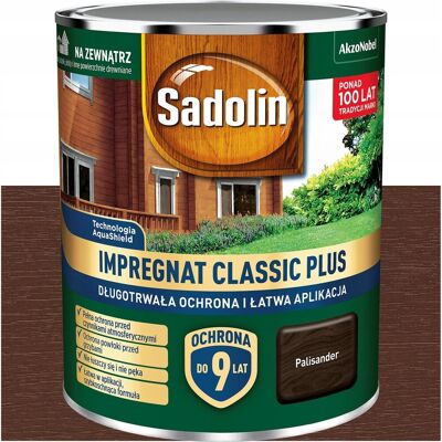 Akzo Nobel Farba Impregnat do drewna Sadolin Classic PLUS Palisander 9L Akzo Nobel Farba Impregnat do drewna Sadolin Classic PLUS Palisander 9L