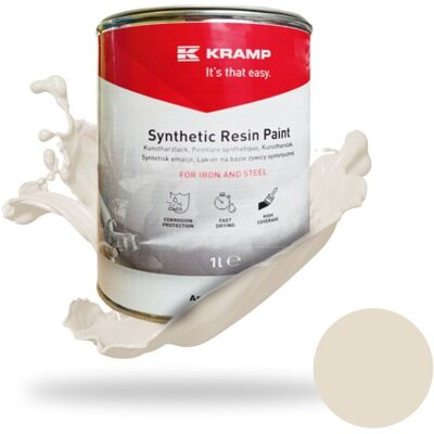 kRAMP Farba lakier do metalu BIAŁA PERŁOWA RAL1013 1L kRAMP Farba lakier do metalu BIAŁA PERŁOWA RAL1013 1L