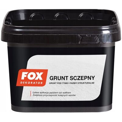 Atlas FOX GRUNT SZCZEPNY POD TYNKI STRUKTURALNE I FARBY 3KG Atlas FOX GRUNT SZCZEPNY POD TYNKI STRUKTURALNE I FARBY 3KG