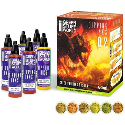 Inny producent Green Stuff World: Farby Dipping Ink 02 6x60ml Inny producent Green Stuff World: Farby Dipping Ink 02 6x60ml