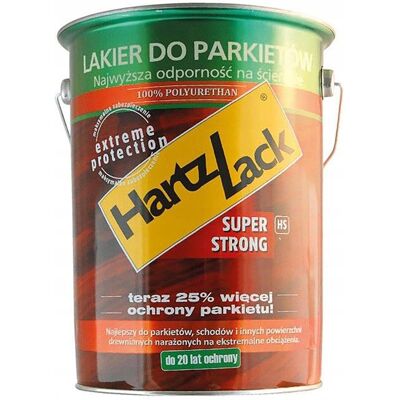 HARTZLACK HS SUPER STRONG LAKIER DO PARKIETU MOCNY ODPORNY POŁYSK 3L HARTZLACK HS SUPER STRONG LAKIER DO PARKIETU MOCNY ODPORNY POŁYSK 3L