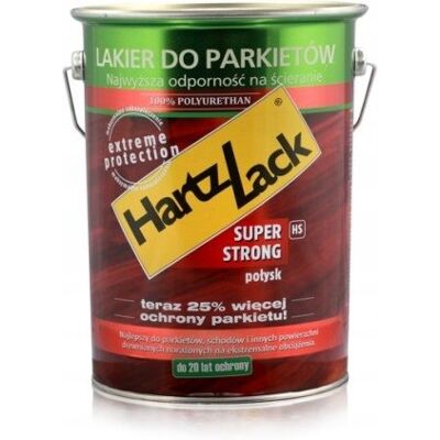 HARTZLACK HS SUPER STRONG LAKIER DO PARKIETU MOCNY ODPORNY SATIN MAT 5L HARTZLACK HS SUPER STRONG LAKIER DO PARKIETU MOCNY ODPORNY SATIN MAT 5L