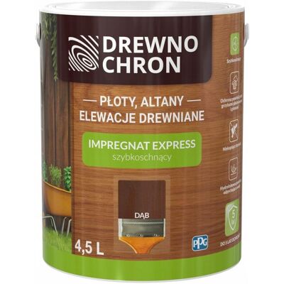 Impregnat Express Ogród Dąb 4.5L Drewnochron Impregnat Express Ogród Dąb 4.5L Drewnochron