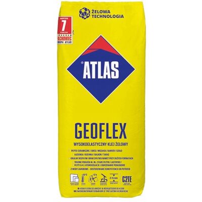 Klej Żelowy Wysokoelastyczny Atlas Geoflex C2te 22,5 Kg Mrozoodporny Klej Żelowy Wysokoelastyczny Atlas Geoflex C2te 22,5 Kg Mrozoodporny