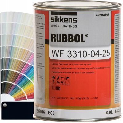 Sikkens Lakier rubbol wf 3310-04-25 b00 0,9l do renowacji drzwi okien ciemne barwy Sikkens Lakier rubbol wf 3310-04-25 b00 0,9l do renowacji drzwi okien ciemne barwy