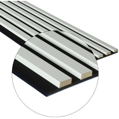 Max-stone Lamele Na Filcu 265x30 Ścienne Panele Akustyczne Białe Matowe Biel 7l Max-stone Lamele Na Filcu 265x30 Ścienne Panele Akustyczne Białe Matowe Biel 7l