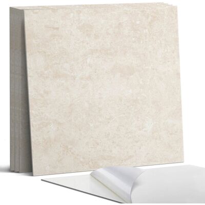 Coloray Modułowe płytki winylowe 50x50 cm – 4 sztuki do łatwego montażu Naturalny jasny kamień Coloray Modułowe płytki winylowe 50x50 cm – 4 sztuki do łatwego montażu Naturalny jasny kamień