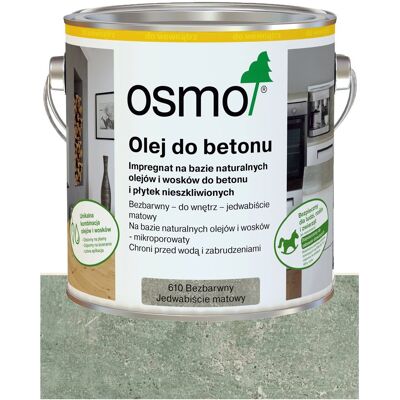 OSMO Impregnat Olej Wosk do Betonu Kamienia Płytek 610 0,75L OSMO Impregnat Olej Wosk do Betonu Kamienia Płytek 610 0,75L