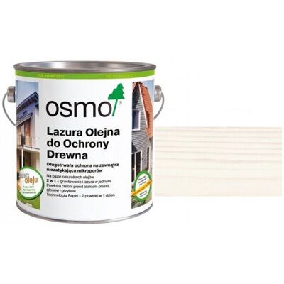 Osmo Olej Lazurowy do Ochrony Drewna 900 BIAŁY 0,125L Osmo Olej Lazurowy do Ochrony Drewna 900 BIAŁY 0,125L