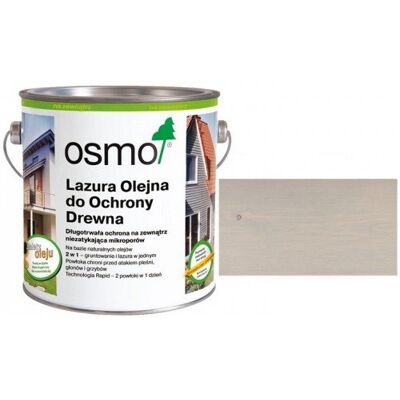Osmo Olej Lazurowy do Ochrony Drewna 906 PERŁOWY SZARY 0,125L Osmo Olej Lazurowy do Ochrony Drewna 906 PERŁOWY SZARY 0,125L
