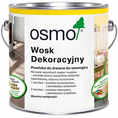 OSMO WOSK DEKORACYJNY DO DREWNA 3119 JEDWABISTY SZARY 0.75L OSMO WOSK DEKORACYJNY DO DREWNA 3119 JEDWABISTY SZARY 0.75L