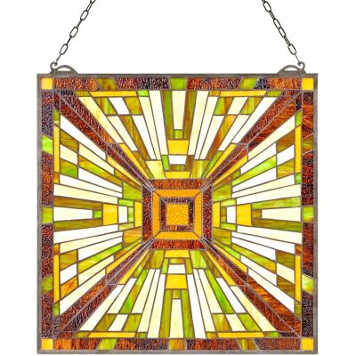 PANEL WITRAŻOWY VEVOR 501X527MM SZKŁO WISZĄCY Z ŁAŃCUCHEM ARTYSTYCZNY DEKOR PANEL WITRAŻOWY VEVOR 501X527MM SZKŁO WISZĄCY Z ŁAŃCUCHEM ARTYSTYCZNY DEKOR