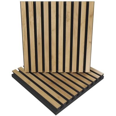Panele akustyczne POLE, Zestaw 2 szt. + nawiasy montażowe, 50x50x5cm, UA Acoustics, MDF drzewo: Dąb Panele akustyczne POLE, Zestaw 2 szt. + nawiasy montażowe, 50x50x5cm, UA Acoustics, MDF drzewo: Dąb
