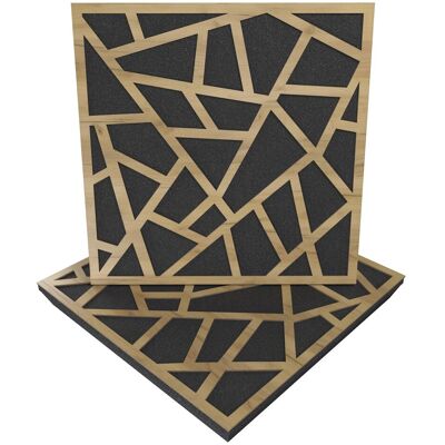 Panele akustyczne SKYROSS, Zestaw 2 szt. + nawiasy montażowe, 50x50x5cm, UA Acoustics, MDF drzewo: Dąb Panele akustyczne SKYROSS, Zestaw 2 szt. + nawiasy montażowe, 50x50x5cm, UA Acoustics, MDF drzewo: Dąb