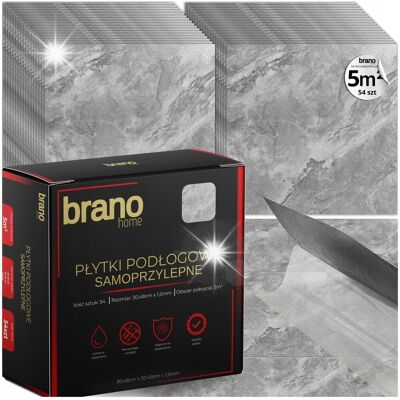 Inny producent Płytki Podłogowe Samoprzylepne Winylowe 5m2 SZARY GRES KAMIEŃ PANELE KAFLE / BRANO Inny producent Płytki Podłogowe Samoprzylepne Winylowe 5m2 SZARY GRES KAMIEŃ PANELE KAFLE / BRANO