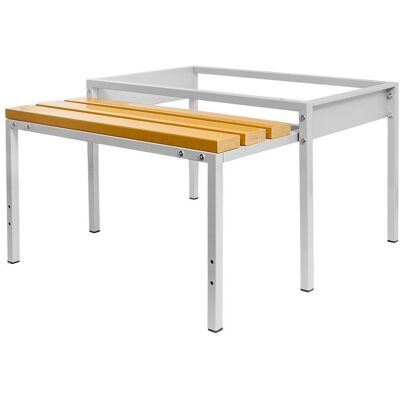 Podstawa z wysuwaną ławeczką WPC pod szafkę BHP Mega-M J-80 80x80x43 cm skręcana Podstawa z wysuwaną ławeczką WPC pod szafkę BHP Mega-M J-80 80x80x43 cm skręcana