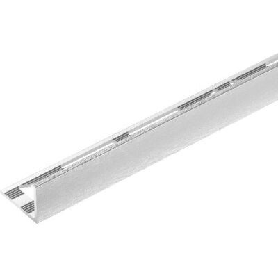 Profil do glazury aluminiowy narożny 12,5mm Cezar Srebrny El-Poler Szczotkowany Połysk 2,50m Profil do glazury aluminiowy narożny 12,5mm Cezar Srebrny El-Poler Szczotkowany Połysk 2,50m